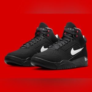 Nike Air Flight Lite II Mid Varsity Red White Black Shoes DQ7687-003 Men…